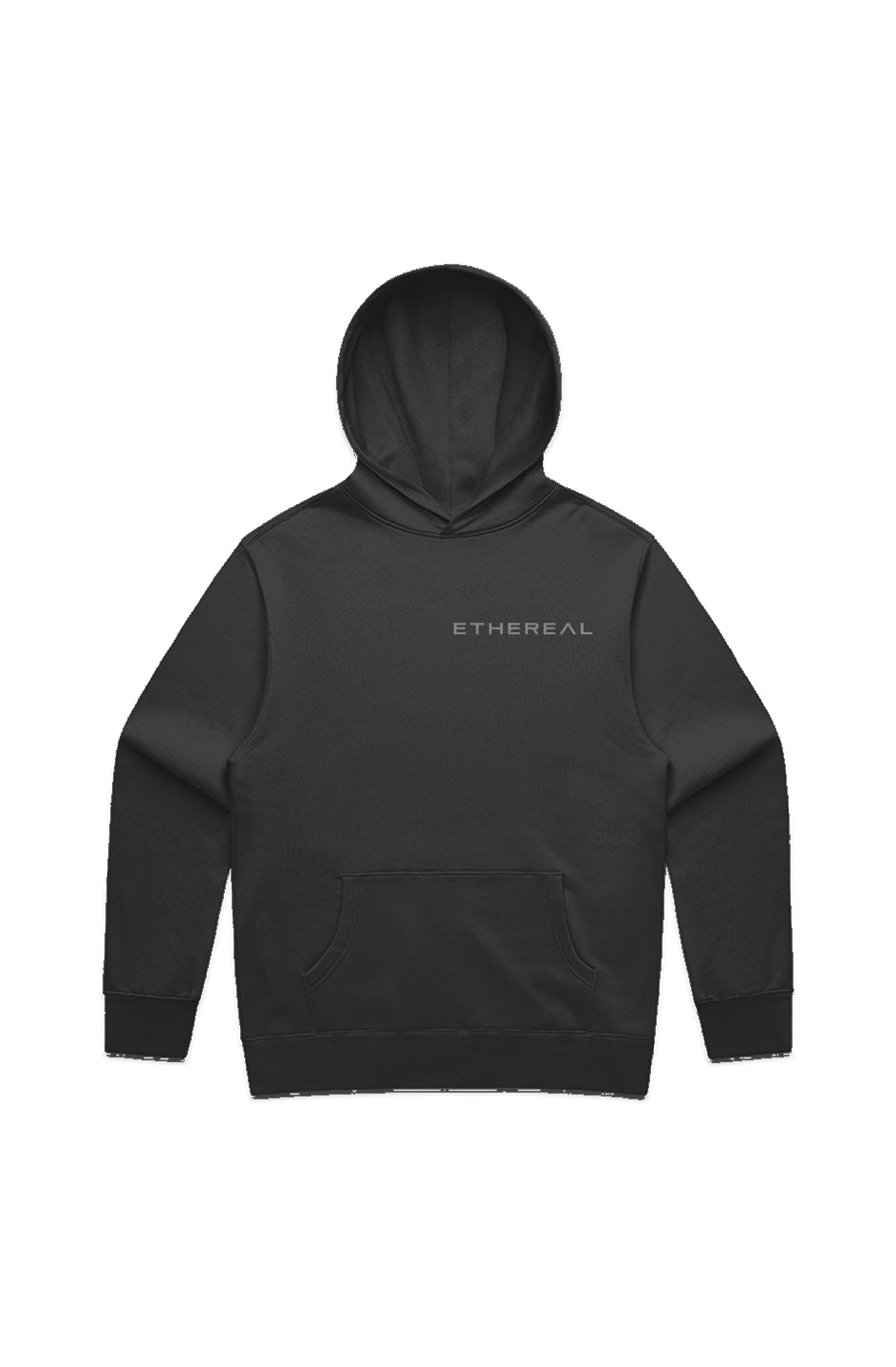 Classic Matte Black Relaxed Hoodie